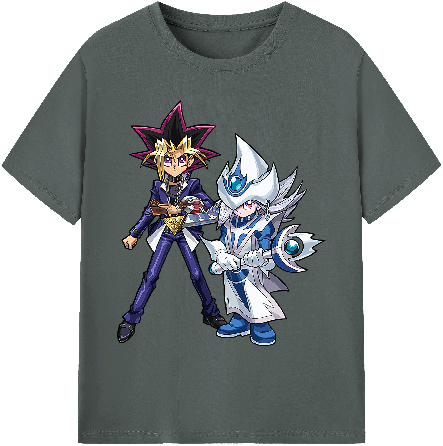 （画像用） 遊☆戯☆王 Yu-Gi-Oh! 綿100％ メンズ半袖Tシャツ｜肌触りやわらか＆通気性